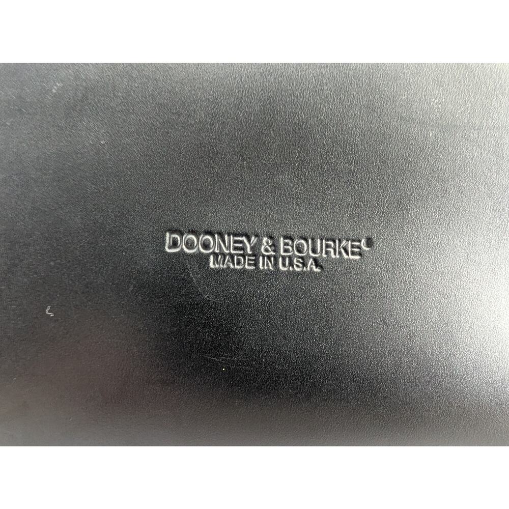 Vtg Dooney & Bourke Cabriolet Cloth Leather Black top handle made in USA satchel - Picture 13 of 13